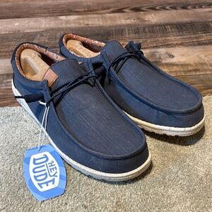 Hey Dude Men's Navy Loafers